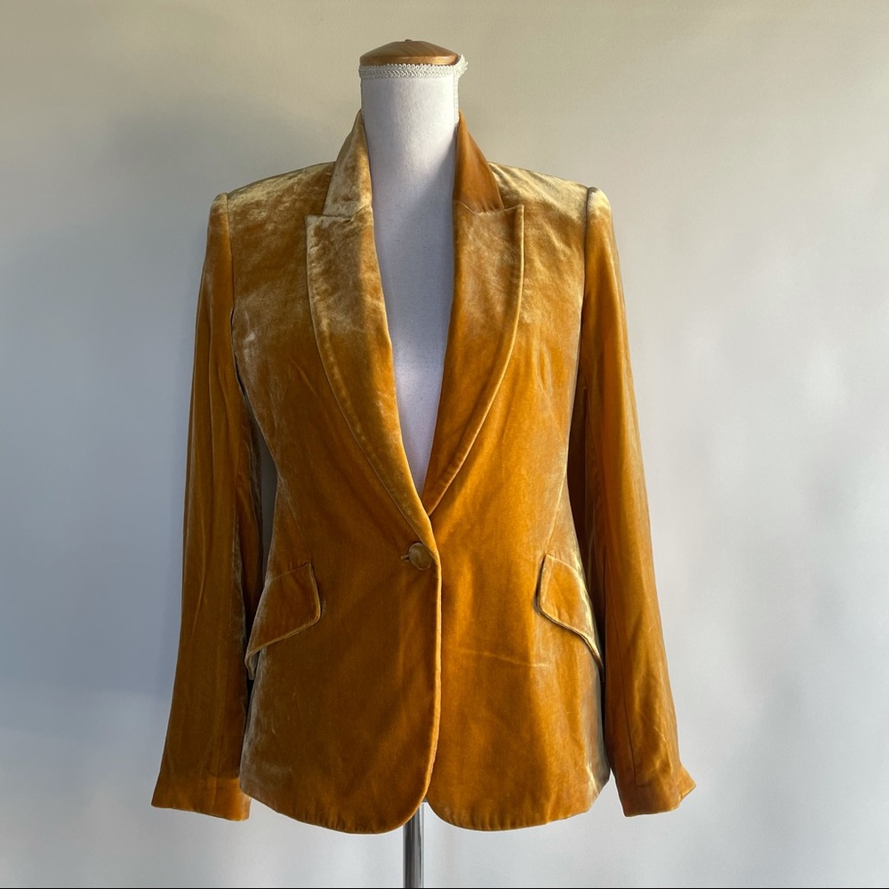 L'AGENCE Chamberlain Velvet Blazer - sz 2 - Picture 3 of 8